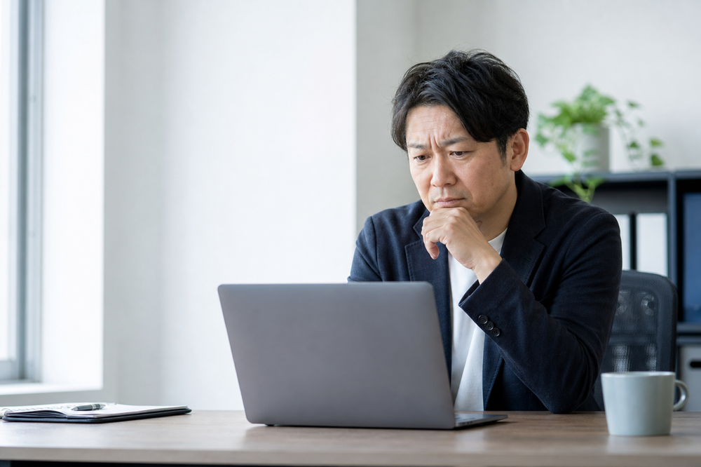 ホームページ制作に悩む中小企業の経営者